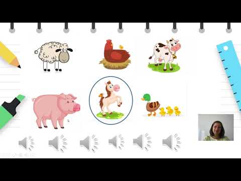 Видео: I одделение -  Англиски јазик -  Домашни животни  a cow, a pig, a chicken, a horse, a sheep