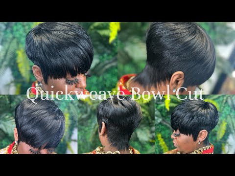 Видео: Как сделать стрижку пикси-боул Quickweave