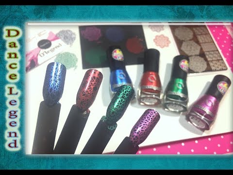 Видео: Обзор / Лаки для Стемпинга Dance Legend серии Metalic.