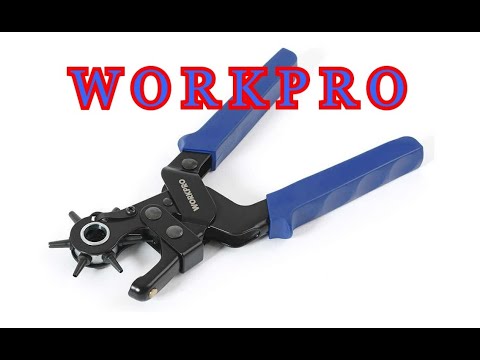 Видео: Хороший дырокол WORKPRO для кожи.