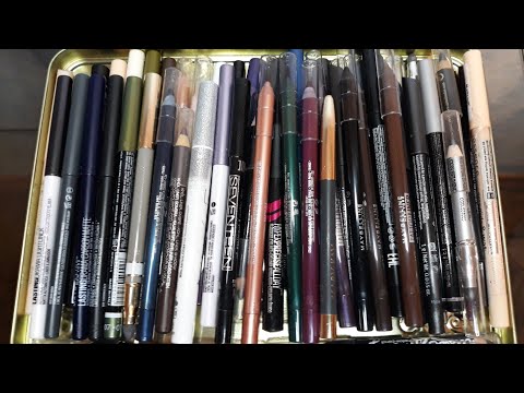 Видео: #коллекциякосметики  Мои карандаши и лайнеры для глаз