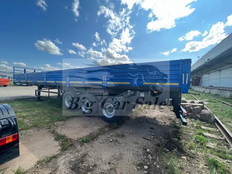 Видео: Бортовой полуприцеп ТЗА 588513-0810230-07 (31,93т. Пневмоподвеска. Оси Плант.)