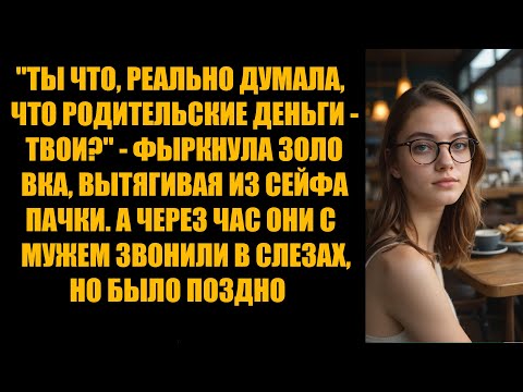 Видео: «Ты что, реально думала, что родительские деньги — твои_» — фыркнула золовка, вытягивая из сейфа...