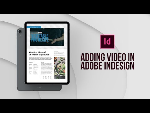 Видео: Как добавить видео в интерактивный макет в Adobe InDesign