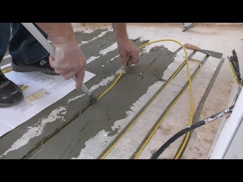 Видео: Кабель теплого пола без заливаемой стяжки.