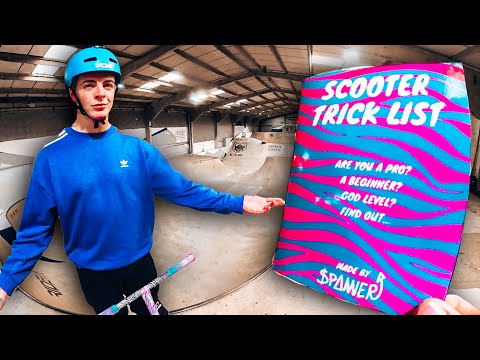 Видео: Я ПОПЫТАЛСЯ ВЫПОЛНИТЬ СПИСОК ТРЮКОВ @SPANNER9!