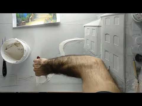 Видео: Барельеф "Домик у моря" 3 урок