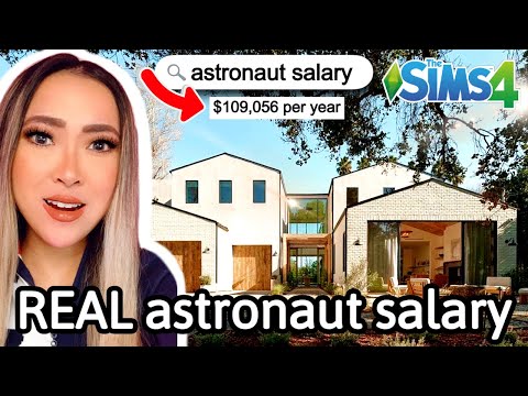 Видео: Строительство дома для астронавта с использованием РЕАЛЬНЫХ зарплат в серии Sims 4: Career Buildi...