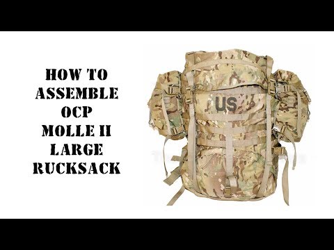 Видео: Сборка американского большого рюкзака. Как собрать Molle II Large Rucksack в мультикаме.