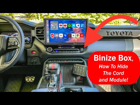 Видео: Как спрятать CarLinkIt/Binize Box/шнур!... Чистая/легкая установка!... Toyota Tundra TRD Pro 2022...