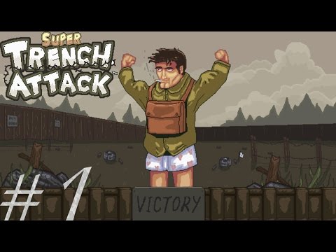 Видео: Прохождение Super Trench Attack - Зелёные Против Чёрных #1