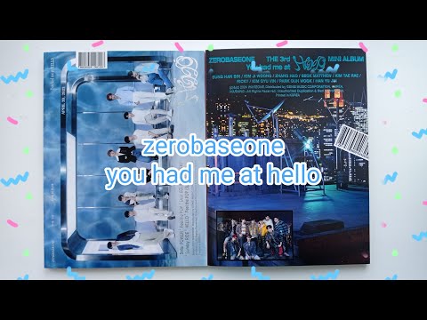 Видео: 💙 распаковка альбома zerobaseone – you had me at hello (sunshower / eclipse ver)