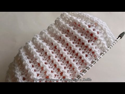 Видео: Оригинальный ажурный узор спицами - Ипотеку  не закроете (чуть юмора), но красивое изделие свяжете!