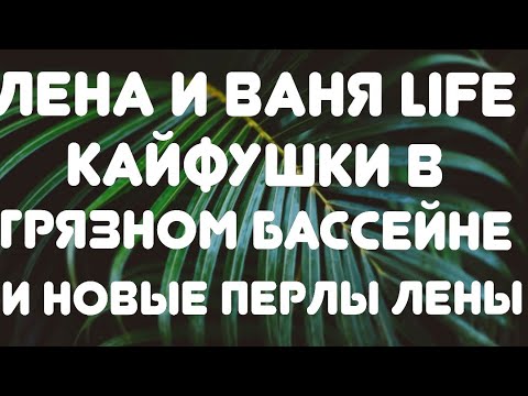 Видео: Лена и Ваня LIFE// Кайфушки в грязном бассейне// Новые перлы Лены// Обзор видео//