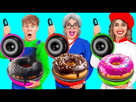 Видео: Кулинарный Челлендж: Я против Бабушки | Фантастические Лайфхаки с Едой от Mega DO Challenge