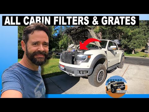 Видео: Как очистить решетку воздухозаборника на Ford Raptor-F150 [бонус: замена салонного фильтра!]