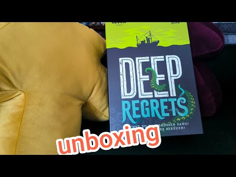 Видео: Настольная игра Deep regrets 🐙 Распаковка 🎲 Board Game Unboxing