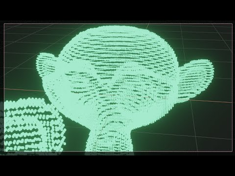 Видео: Вариант массива точек для голограммы (geometry nodes)