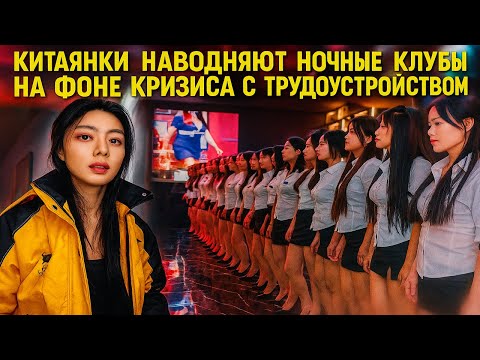 Видео: Китайские девушки ищут работу в ночных клубах. Работы в Китае нет!