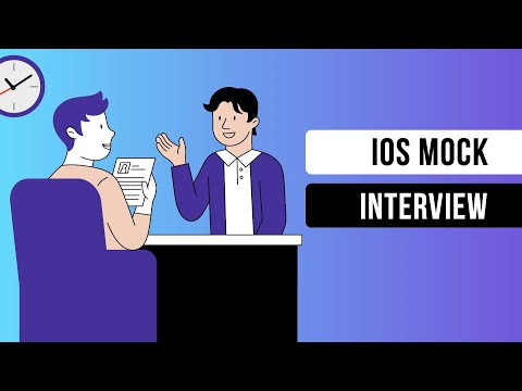 Видео: iOS Мок Интервью Junior разработчика - Анастасия