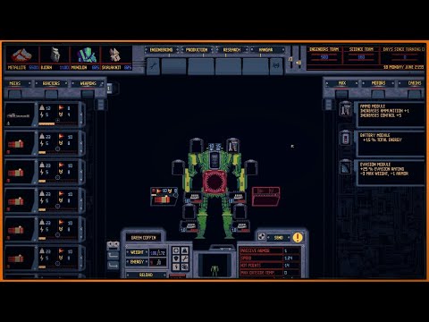 Видео: Mech Engineer - мрачный научно-фантастический менеджер о сборке мехов (Я не смог)