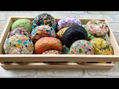 Видео: ASMR soap cutting Recycled soap АСМР мыло Резка мыла Залипушки
