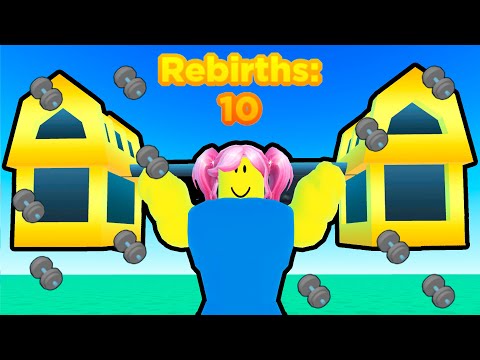 Видео: СТРОНГМЕН Симулятор! Бешеная прокачка в Strongman Simulator Roblox