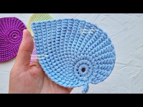 Видео: ТАКУЮ КРАСОТУ СВЯЖЕТ КАЖДЫЙ! ЛИСТ КРЮЧКОМ