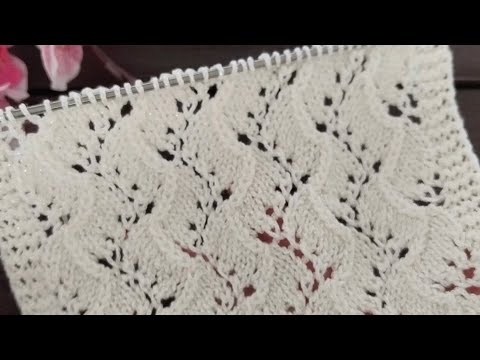 Видео: 🔝Ажурный узор спицами Виноградная Лоза + схема узора