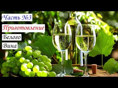 Видео: Приготовление БЕЛОГО ВИНА. Вино из  Цитронного Магарача. Часть №3