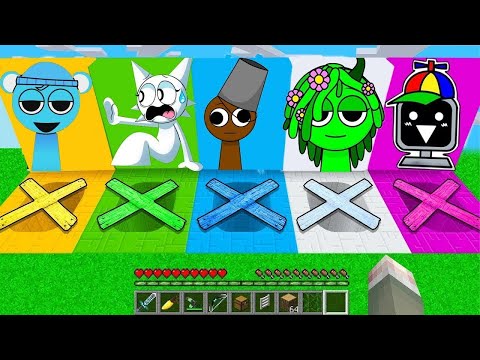 Видео: ВЫБЕРИ РАЗНОЦВЕТНЫЕ ЗАКРЫТЫЕ ПОДВАЛЫ ВСЕ ВИДЫ СПРУНКОВ В МАЙНКРАФТ