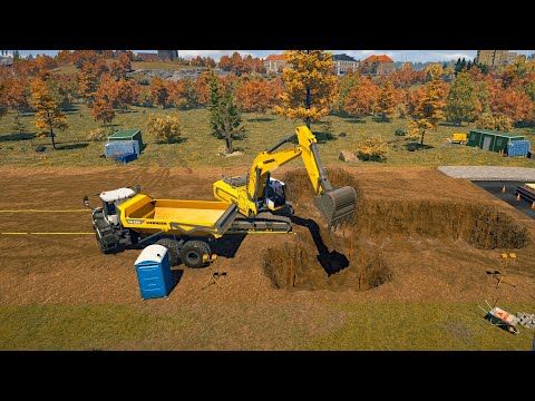 Видео: New Construction Simulator 2022 — Новая дорога (1/7) — Карта Германии 065 — Bau-Simulator