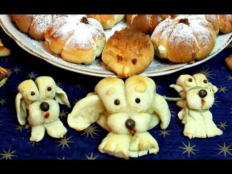 Видео: Как испечь пирожки  собаку из теста на Новогодний стол 2018