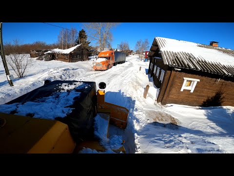 Видео: ТРАКТОР КИРОВЕЦ. К 700 А. ЗИМА ВЕРНУЛАСЬ!!!