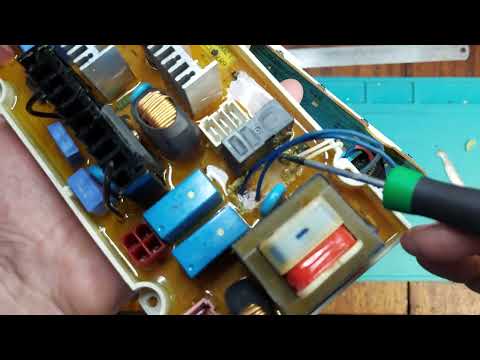 Видео: Ремонт платы Стиральная машина LG WD-1021C, код ошибки dE, метод вскрытие залитой платы, замена реле