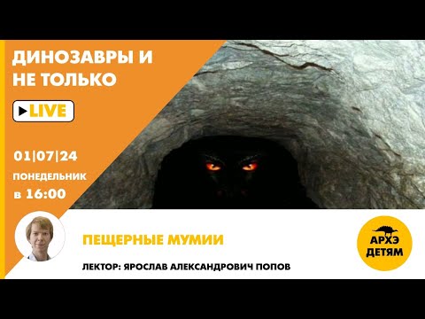 Видео: Занятие "Пещерные мумии" кружка "Динозавры и не только" с Ярославом Поповым