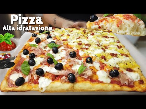 Видео: HIGHHYDRATION PIZZA 24 H Хрустящий снаружи Мягкий и сотовый внутри