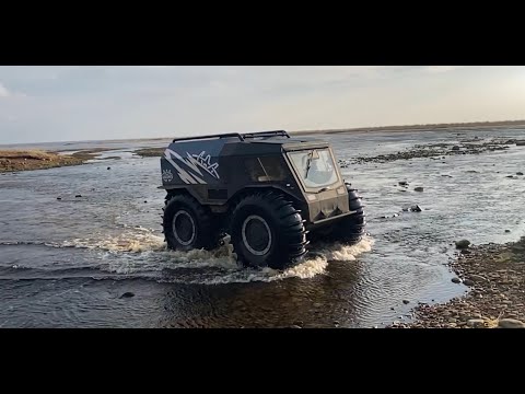 Видео: На вездеходе Sherp Max вдоль берега Белого моря от Кузомени до Пялицы Шерп Макс