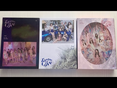 Видео: Распаковка альбома TWICE / Unboxing album TWICE Taste of Love