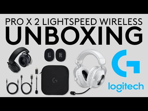 Видео: Logitech G Pro X 2 LightSpeed ​​Беспроводная гарнитура распаковка