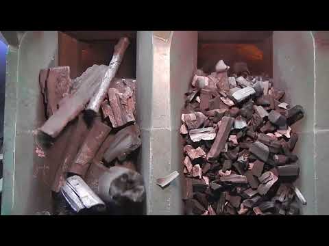 Видео: Фасовочная линия для расфасовки древесного угля СМ 4-1000