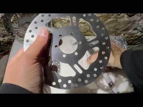Видео: Сравнение роторов с ozon (160mm , 2.8mm толщина) и роторы с Алиэкспресс (160mm, 2.5mm толщина ) .