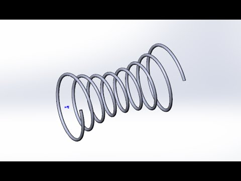 Видео: Solidworks. Создание модели гиперболоидной  пружины