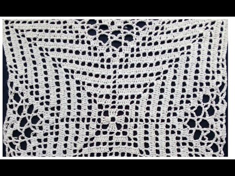 Видео: Filet Crochet  CROCHET Square Part2 Квадрат филейной сеткой часть2