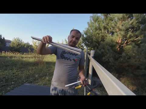 Видео: Как сделать забор из профлиста? Приспособы для монтажа в одиночку!