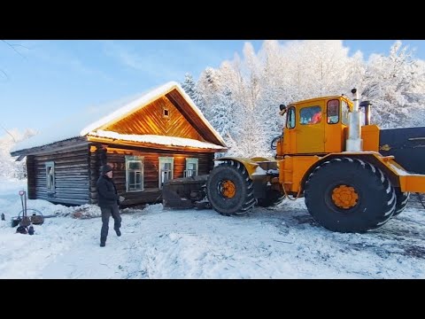 Видео: Перетаскиваем целиковый дом 🏠 трактором.🚜