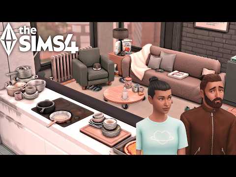 Видео: Квартира для подтянутой девушки и ленивого мужа | The Sims 4 | Покадровая съёмка | Без CC | Дом Х...