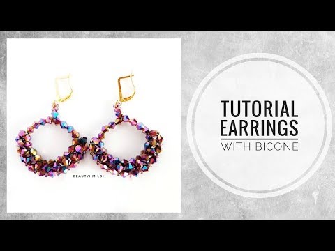Видео: #МК - Серьги из биконусов | #Tutorial - Earrings made of faceted bicone