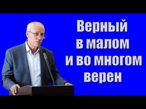 Видео: "Верный в малом и во многом верен" Бублик А.И.