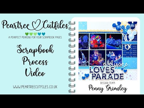 Видео: Процесс создания альбома | Разворот | «Все любят парад» | Peartree Cutfile+Kellybell | Макет 43